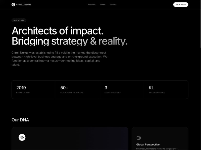 Preview for Citrell Nexus Agency Landing Page Template