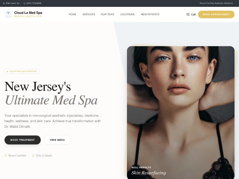 Preview for Medical Spa Landing Page Template