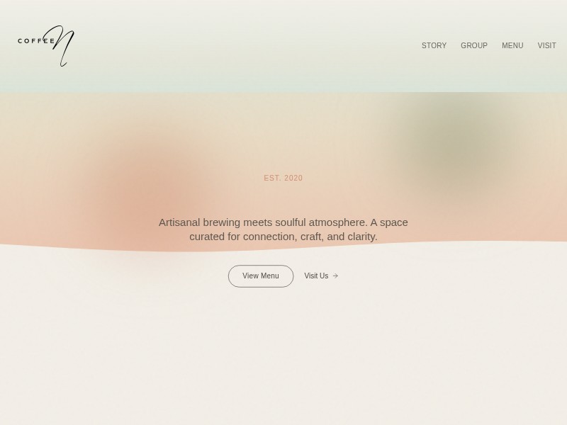 Preview for Coffee Shop Landing Page Template