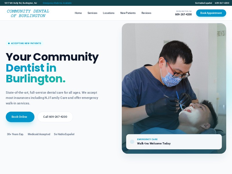 Preview for Dental Clinic Landing Page Template