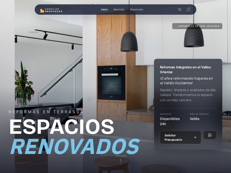 Preview for Renovation Services Landing Page Template
