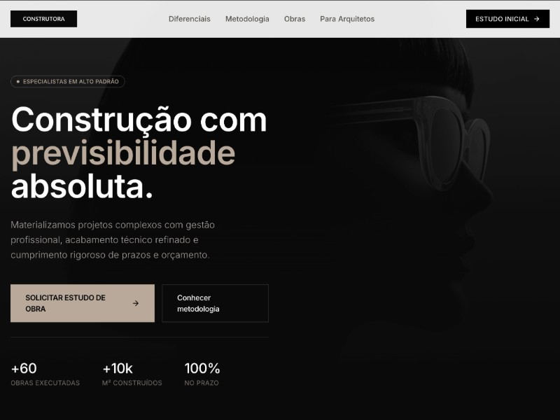 Preview for Premium Construction Landing Page Template