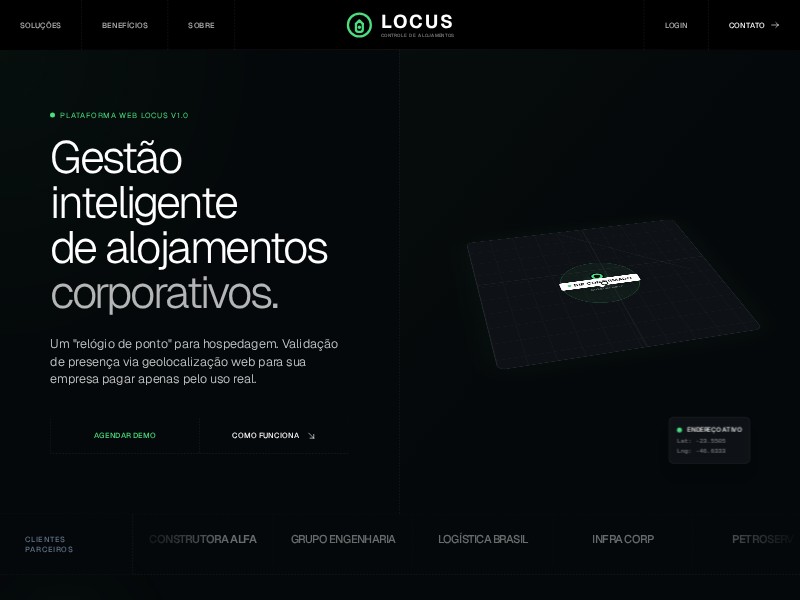 Preview for Corporate Accommodation SaaS Landing Page Template