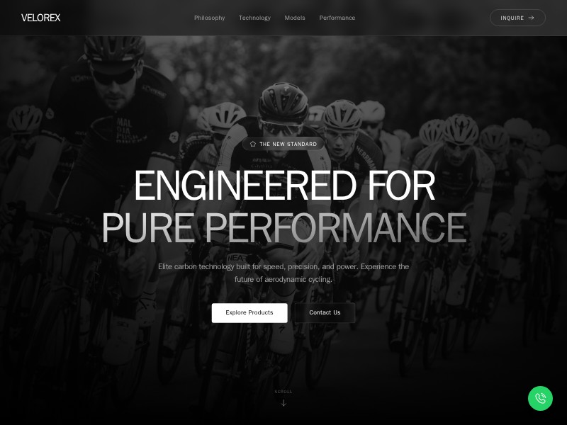 Preview for Velorex Performance Cycling Landing Page Template