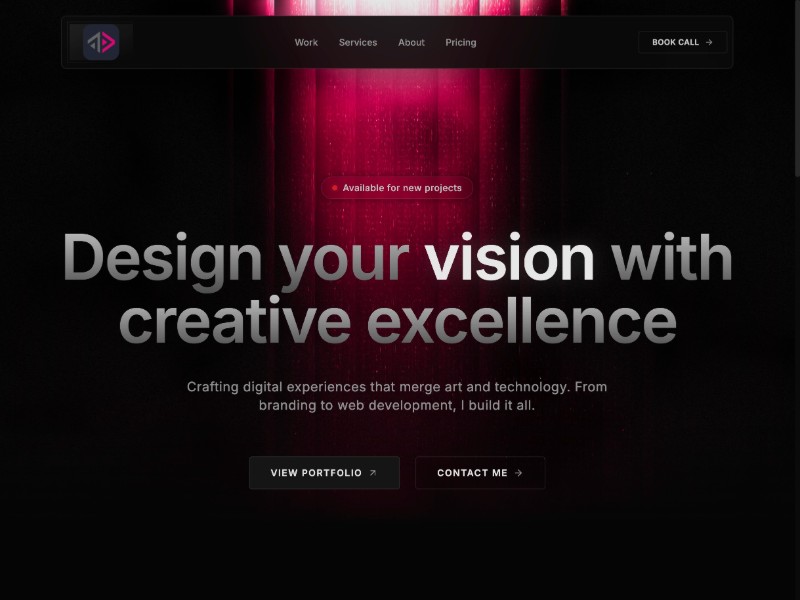 Preview for Creative Agency Portfolio Landing Page Template