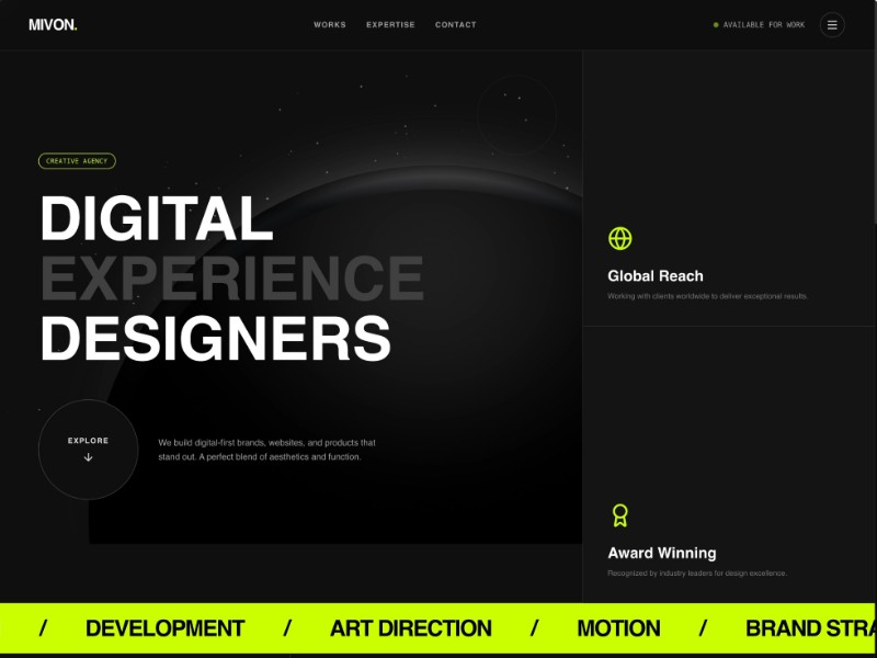 Preview for Creative Agency Portfolio Landing Page Template