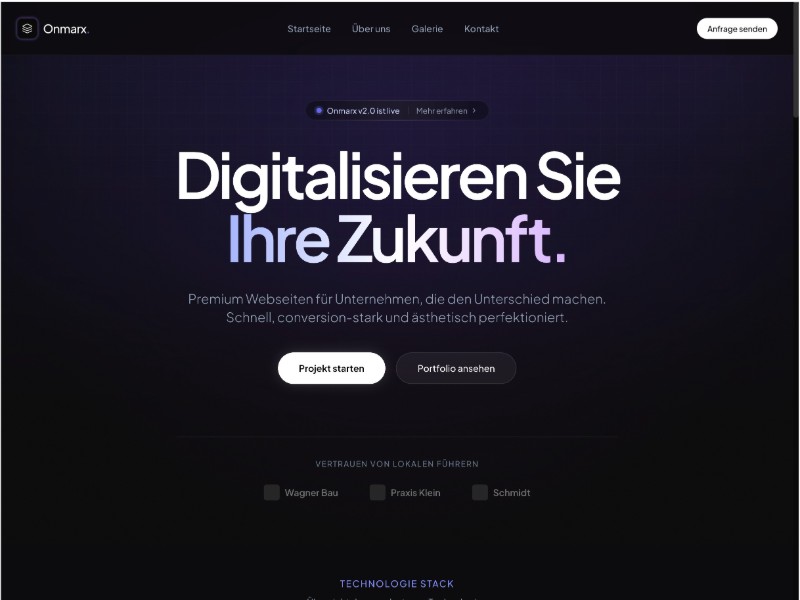 Preview for Onmarx Design Agency Landing Page Template