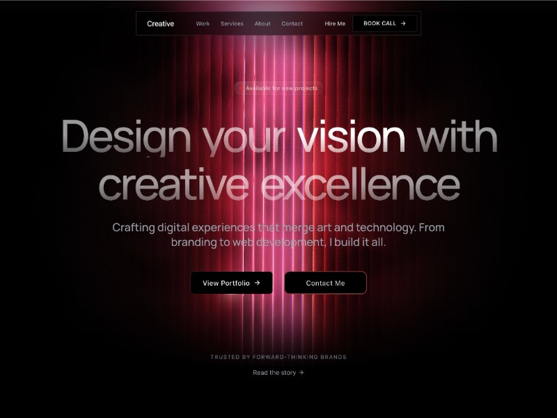 Preview for Creative Digital Designer Portfolio Template