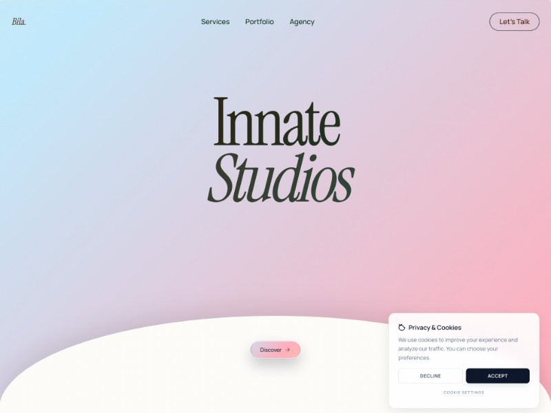 Preview for Creative Studio Portfolio Landing Page Template