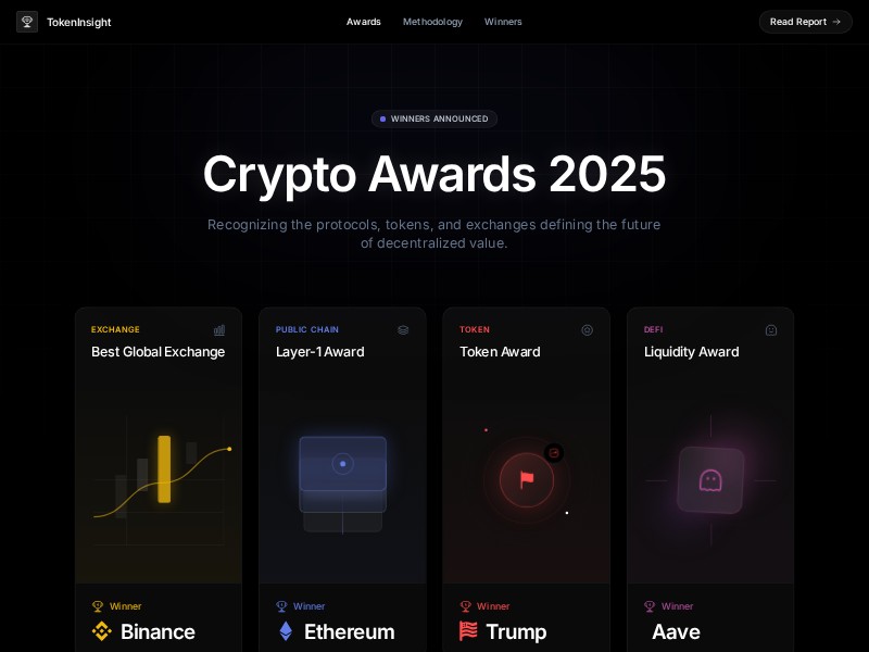 Preview for Crypto Awards Landing Page Template