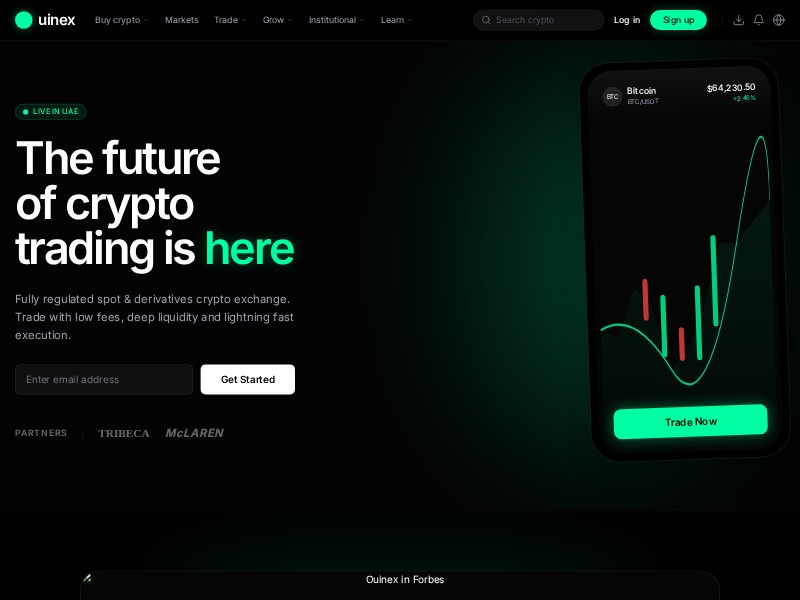 Preview for Crypto Exchange Landing Page Template