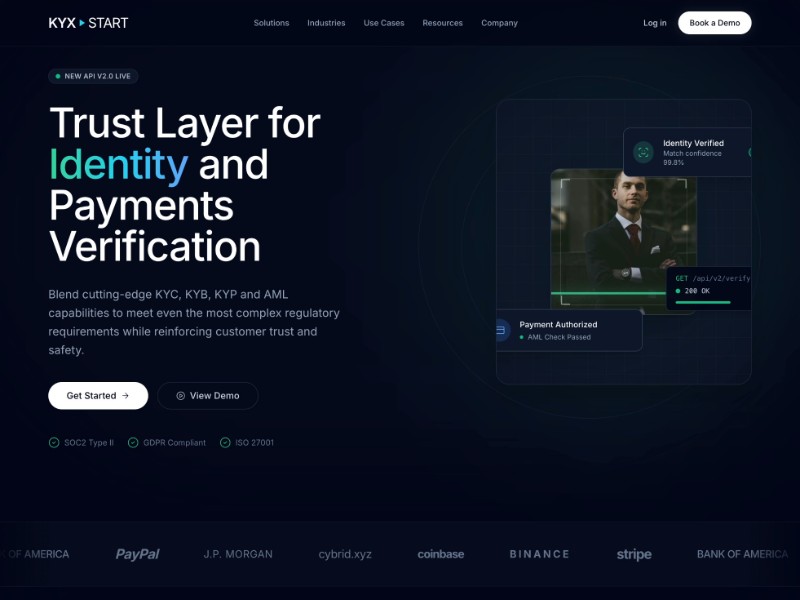 Preview for Crypto Identity Verification Landing Page Template