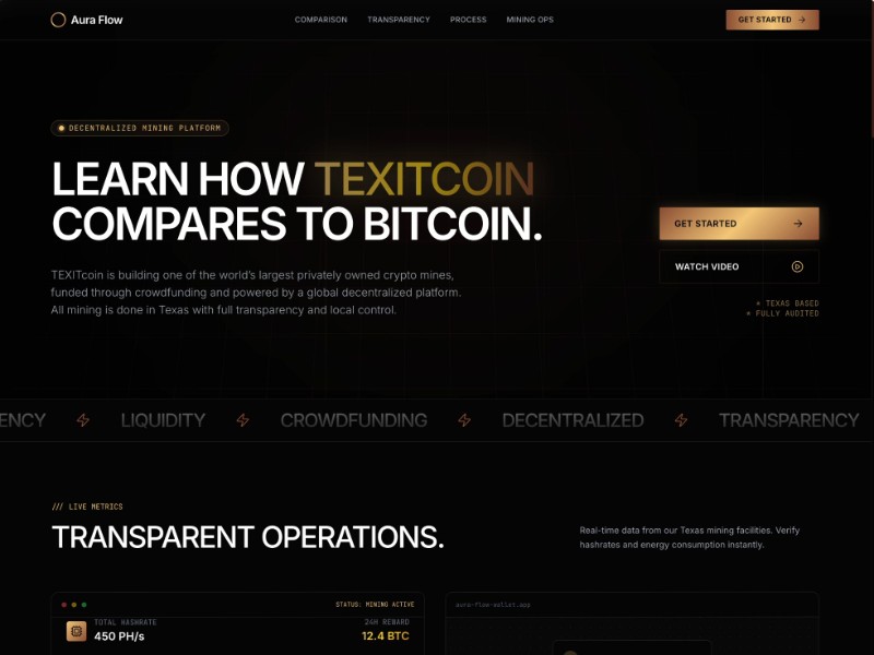 Preview for Crypto Mining with TEXITcoin
