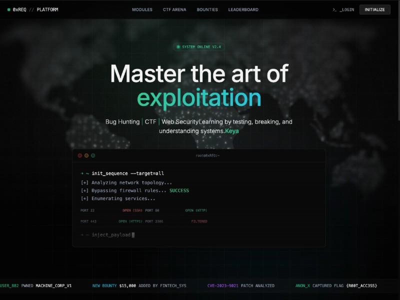 Preview for Cyber Security Platform Landing Page Template