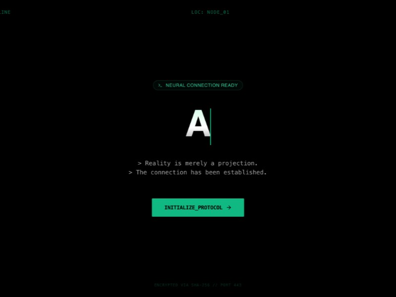 Preview for Cyberpunk AI Chat Experience Landing Page Template