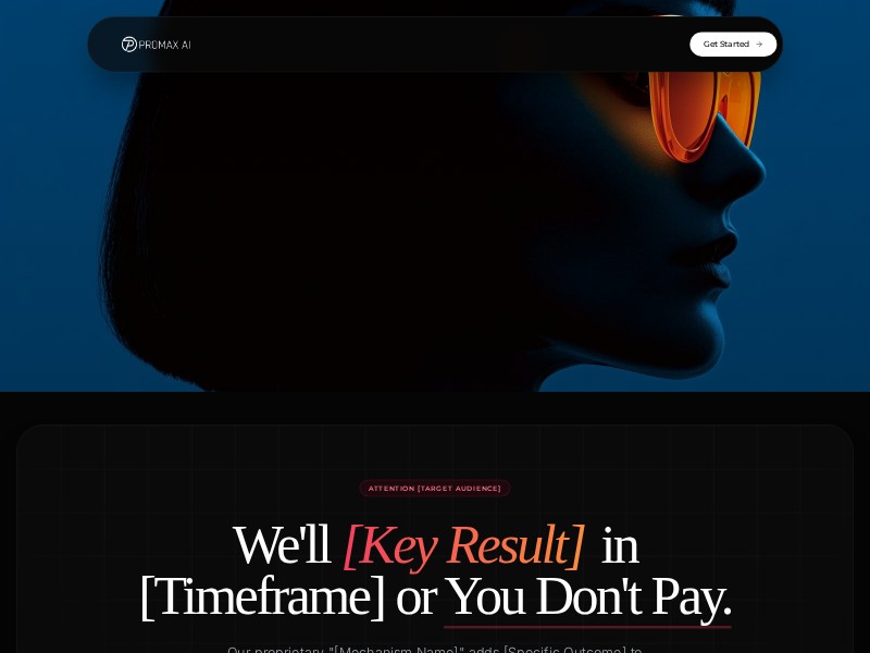 Preview for Dark Growth Agency Landing Page Template