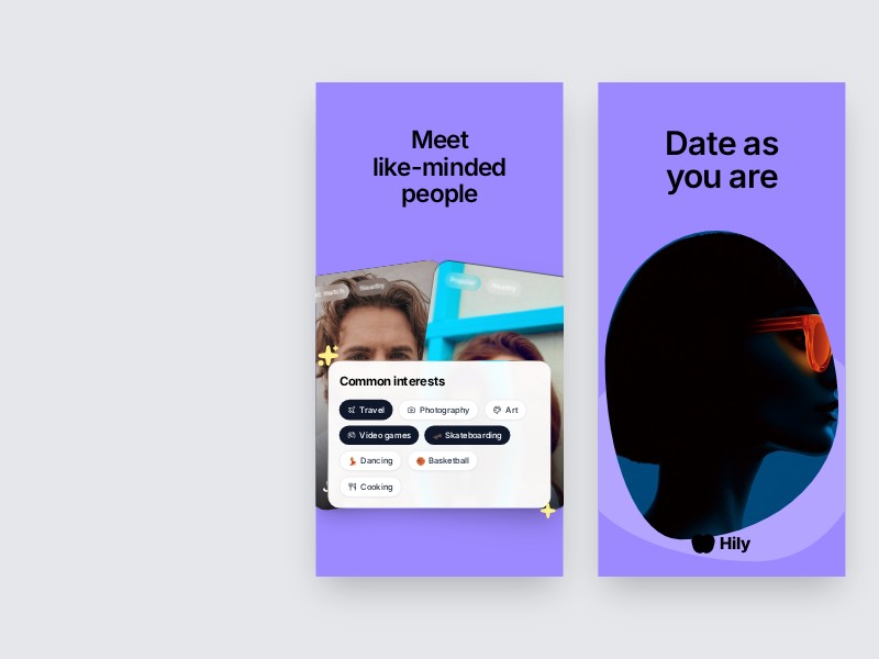 Preview for Dating App UI Landing Page Template