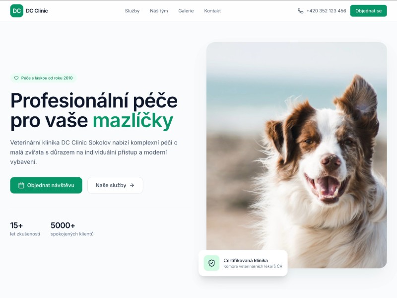 Preview for Veterinary Clinic Landing Page Template