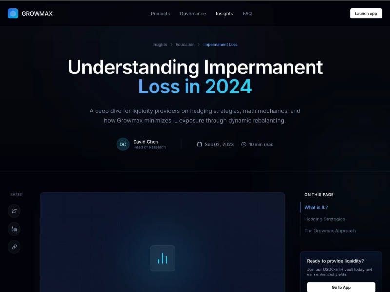 Preview for DeFi Crypto Protocol About Page Template