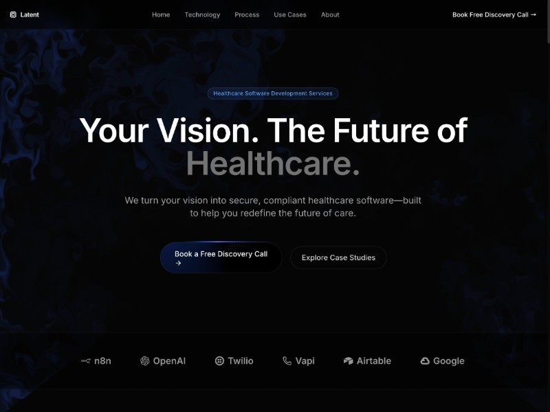 Preview for Healthcare Software Agency Landing Page Template