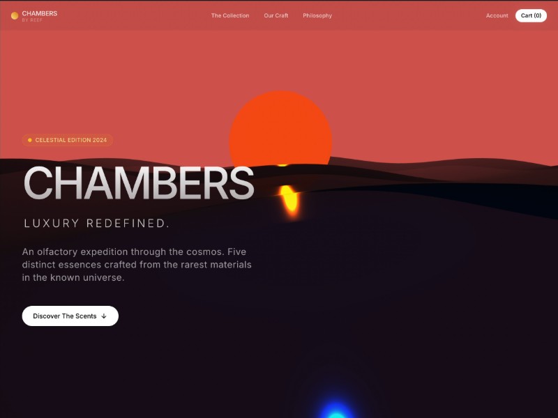Preview for Luxury Perfume E-commerce Landing Page Template