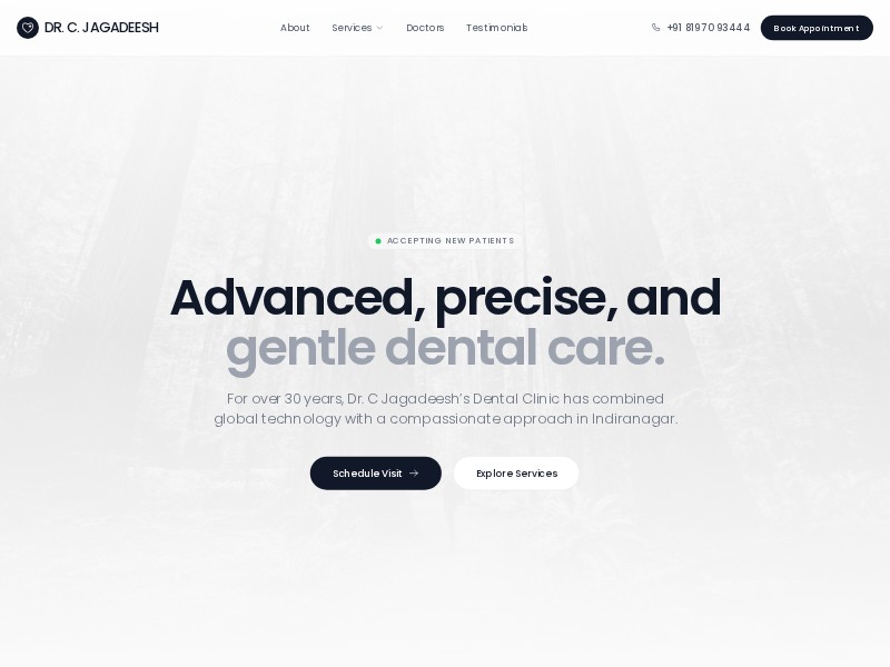Preview for Dental Clinic Landing Page Template