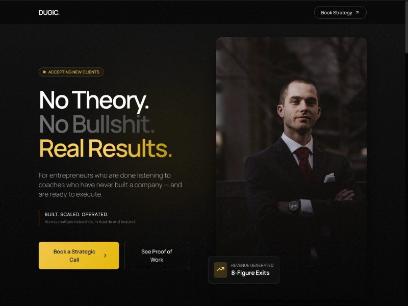 Preview for Strategic Business Coaching Landing Page Template