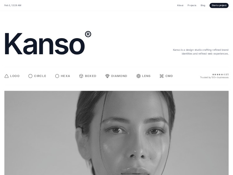 Preview for Minimal Design Studio Landing Page Template