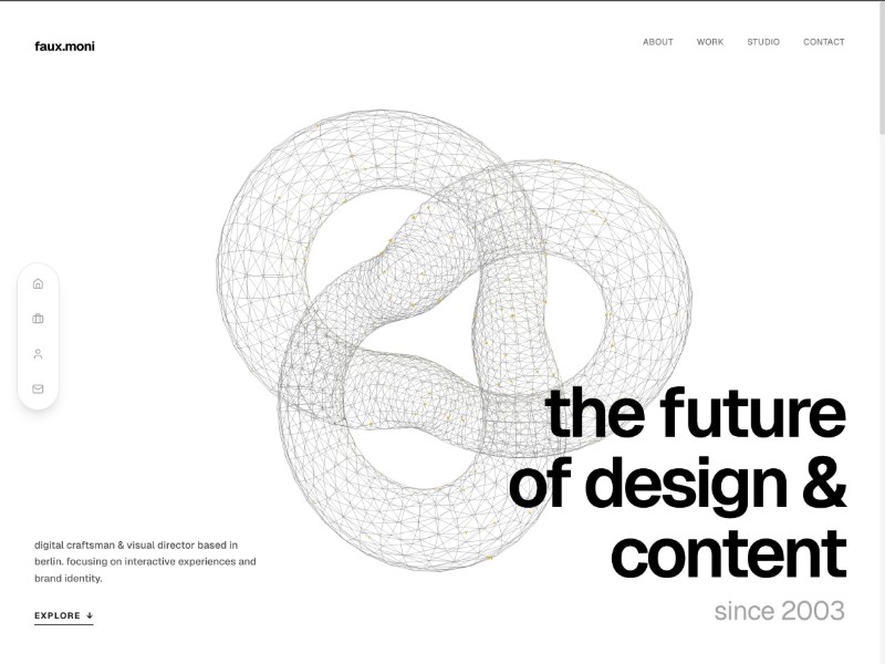 Preview for Designer Portfolio Website Template