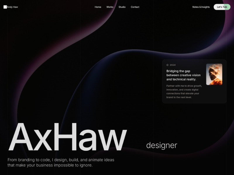 Preview for Product Designer Portfolio Landing Page Template