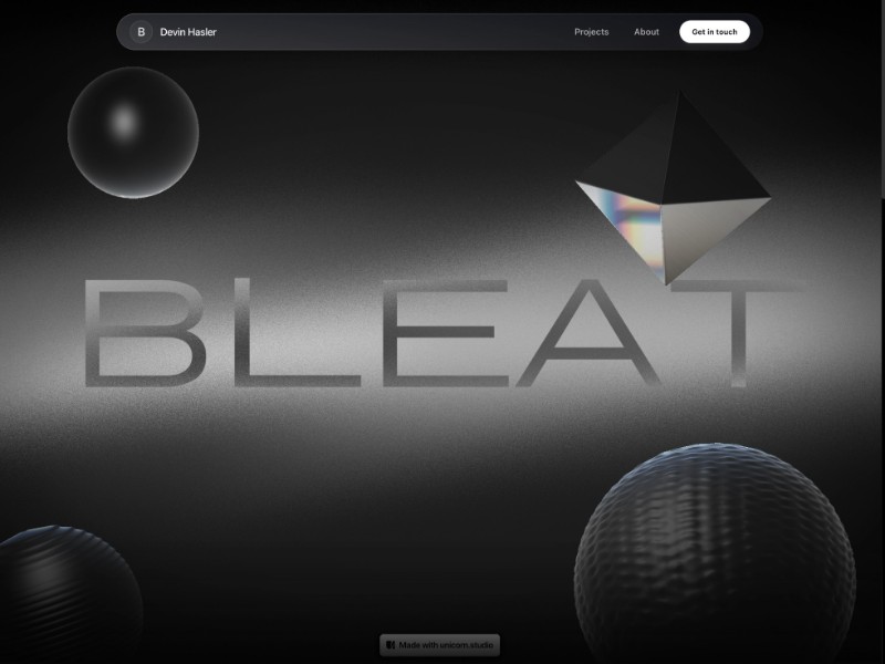 Preview for Developer Portfolio Landing Page Template