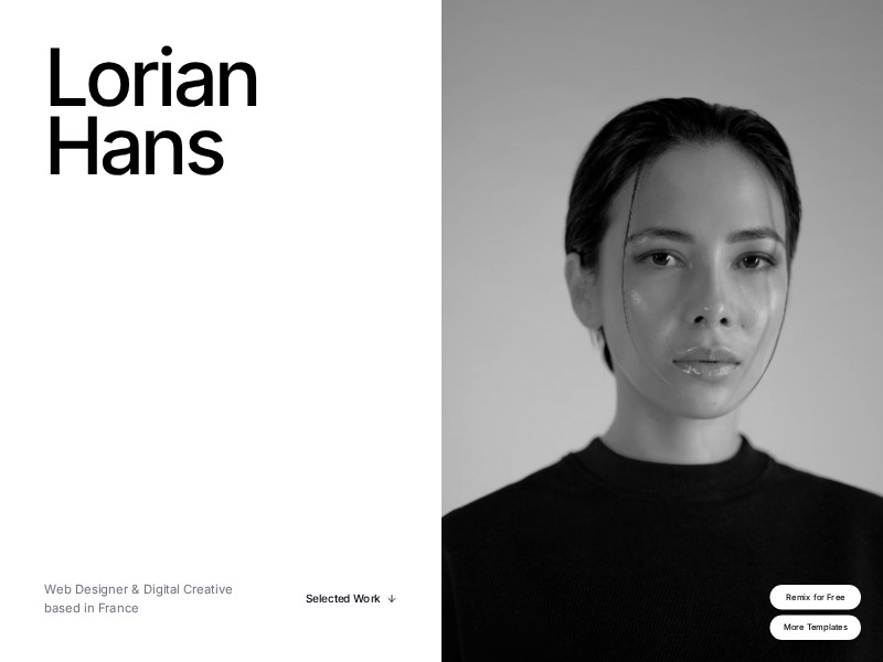 Preview for Digital Creative Portfolio Website Template