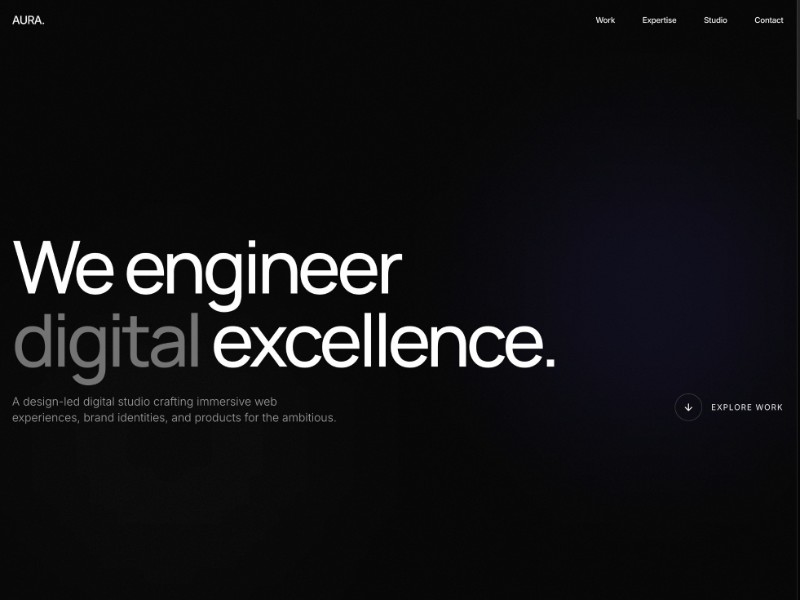 Preview for Digital Design Studio Portfolio Landing Page Template