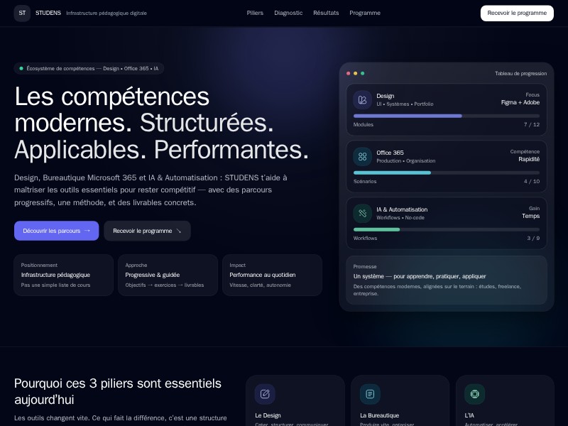 Preview for Digital Education Landing Page Template