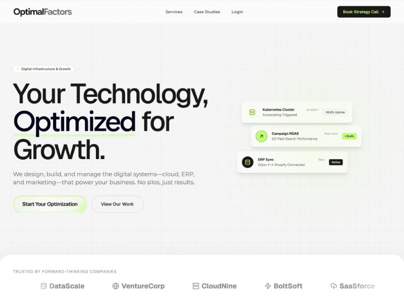 Preview for Digital Engineering Agency Landing Page Template
