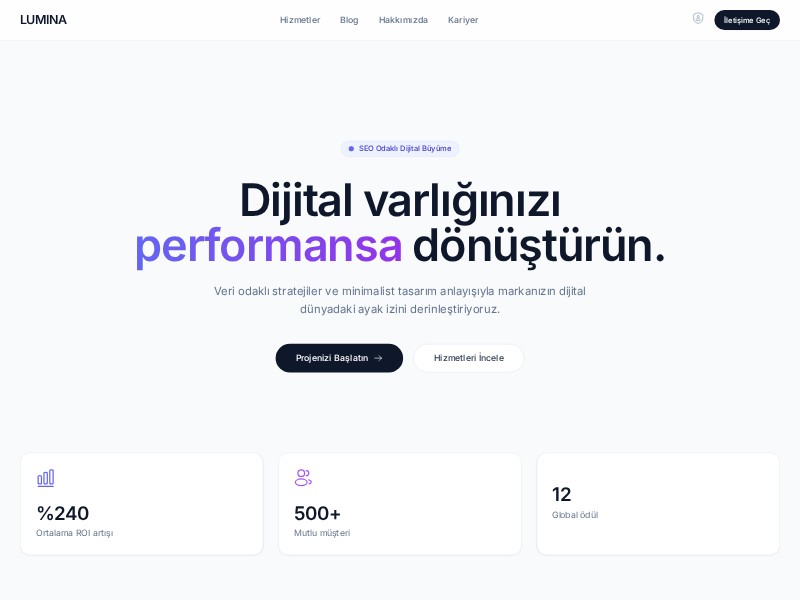 Preview for Digital Marketing Agency Website Template