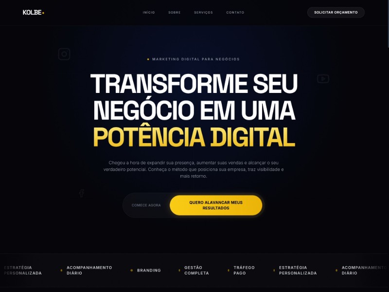 Preview for Kolbe Digital Agency Landing Page Template