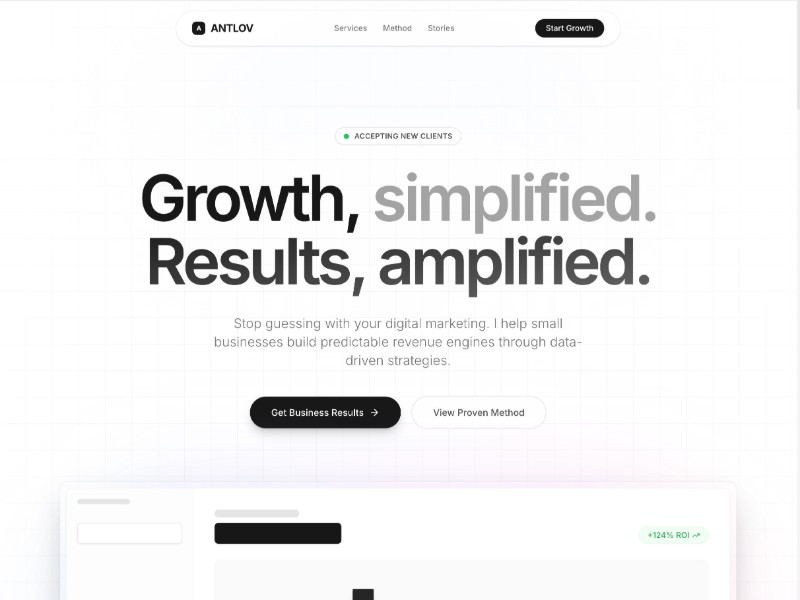Preview for Digital Marketing Consultant Landing Page Template