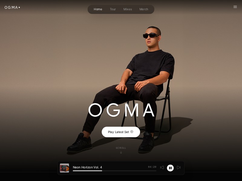 Preview for DJ / Music Artist Landing Page Template