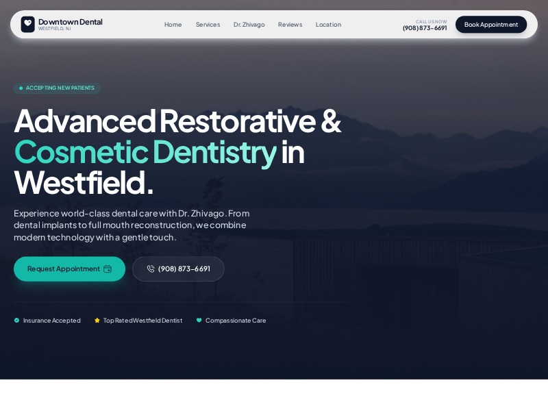 Preview for Dental Clinic Landing Page Template