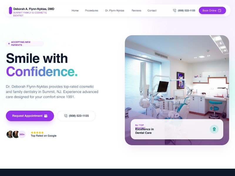 Preview for Dental Practice Landing Page Template