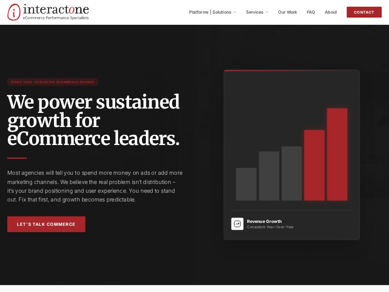 Preview for eCommerce Agency Landing Page Template