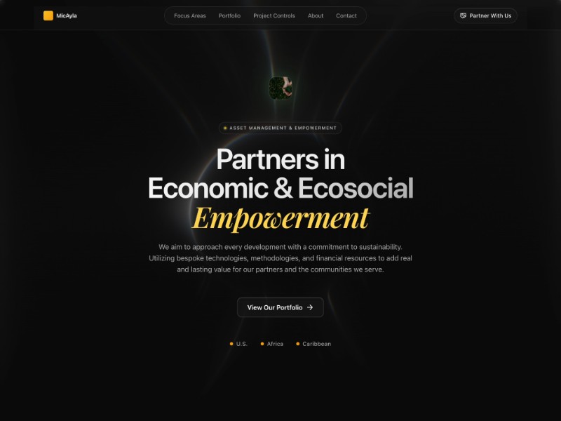 Preview for MicAyla Impact Services Landing Page Template