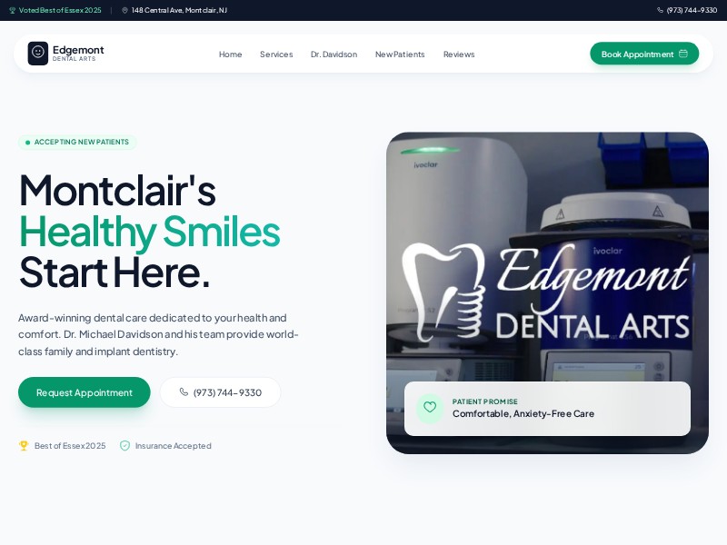 Preview for Dental Practice Landing Page Template