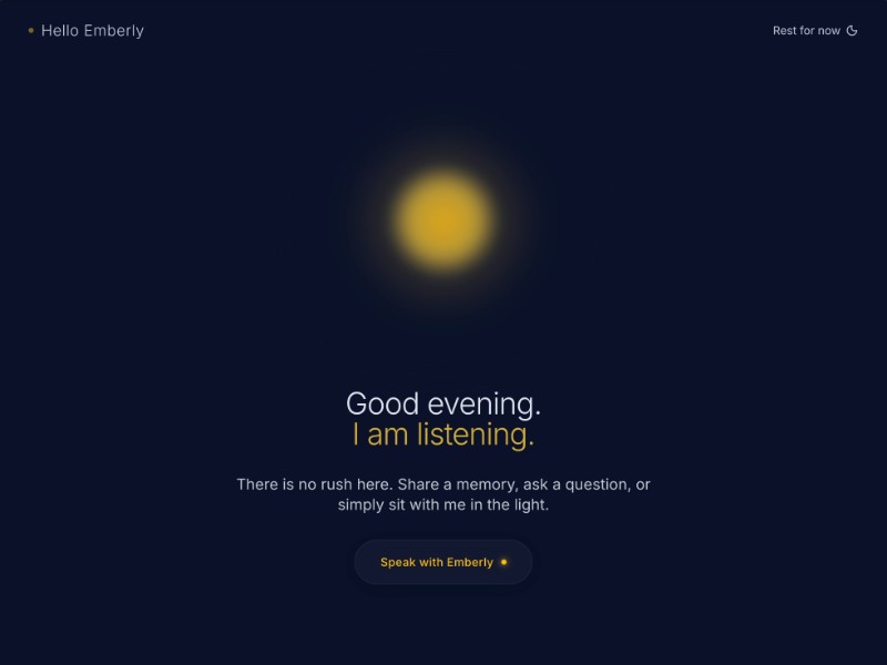 Preview for Ambient AI Companion Landing Page Template