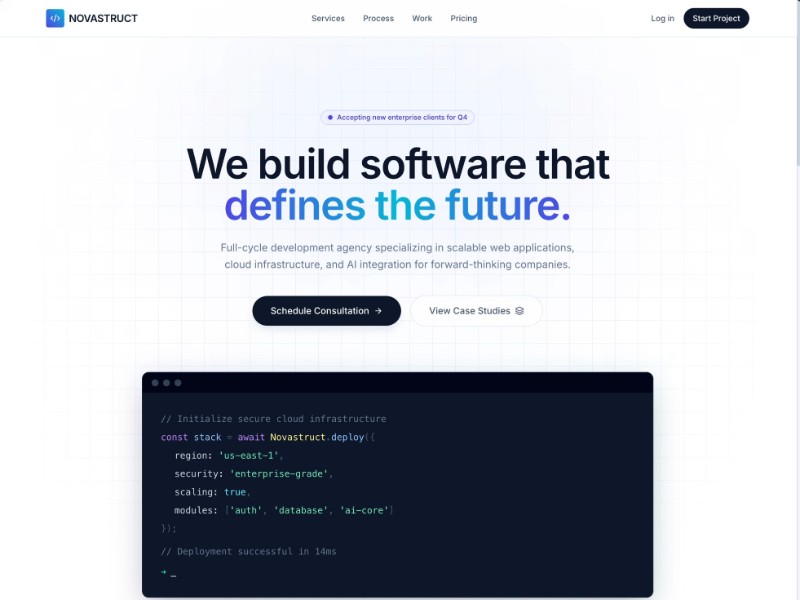 Preview for Enterprise IT Agency Landing Page Template