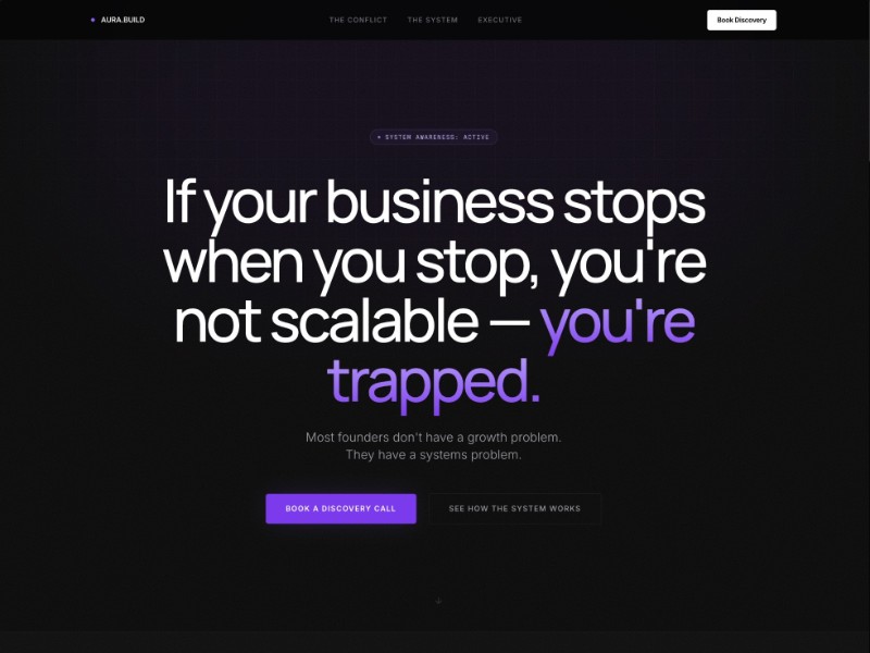 Preview for Executive Systems Landing Page Template