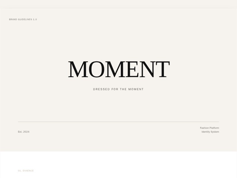 Preview for Fashion Brand Guidelines Page Template