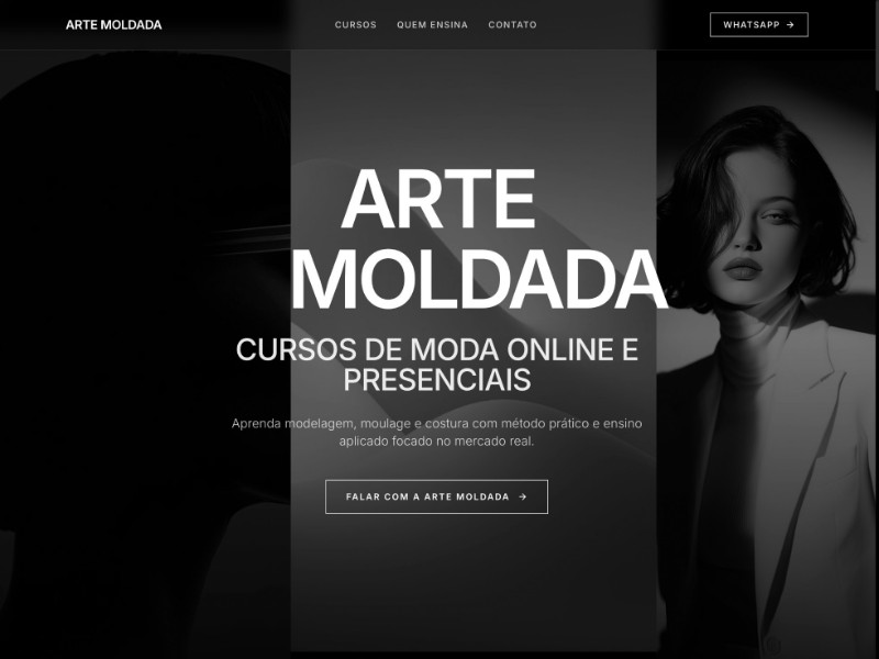 Preview for Fashion Course Landing Page Template