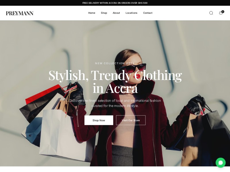 Preview for Fashion E-commerce Landing Page Template